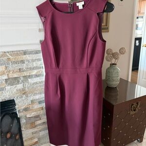 Elegant J Crew Size 4 Burgundy Sleeveless Dress. Excellent condition.
